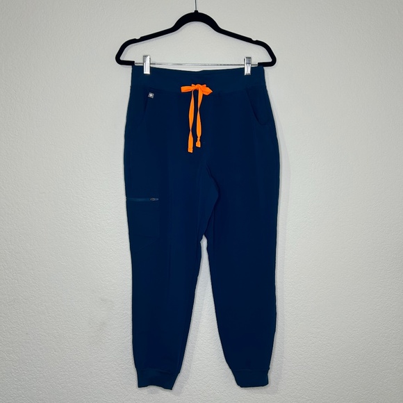 Figs - Deep Reef - High Waisted 2.0 Zamora Jogger Scrub Pants™ (PETITE) - Picture 2 of 2